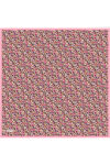 Pembe İpek Twill Eşarp 