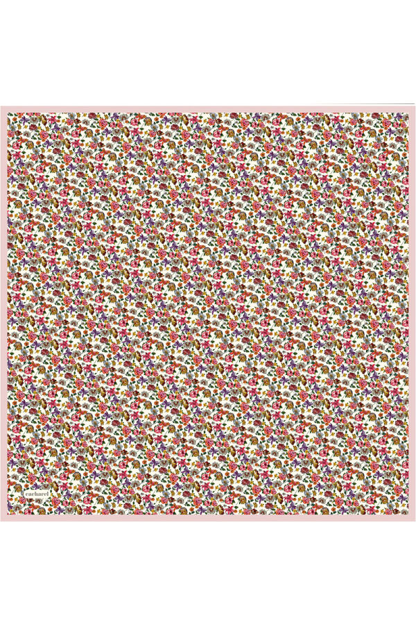 Açık Pembe İpek Twill Eşarp - 1