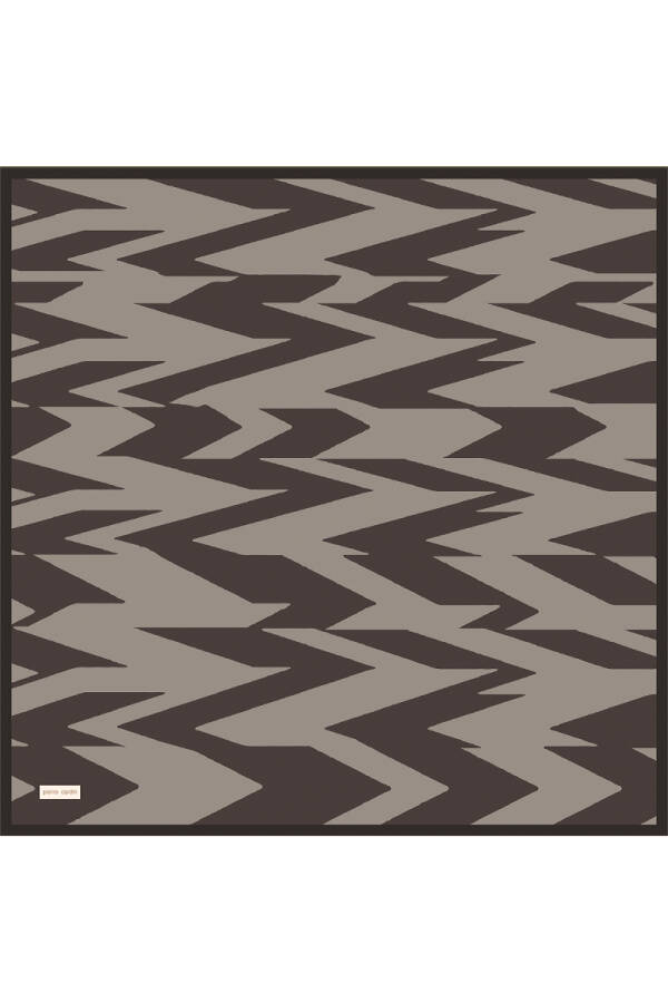 Antrasit 90X90 İpek Twill Eşarp - Pierre Cardin