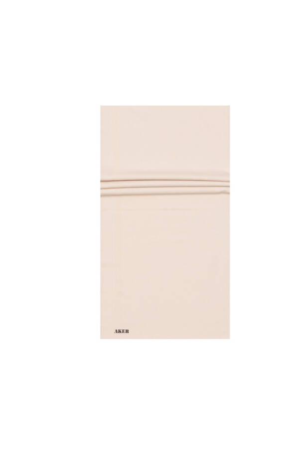 Ekru 70X190 Düz Koton Şal - Aker