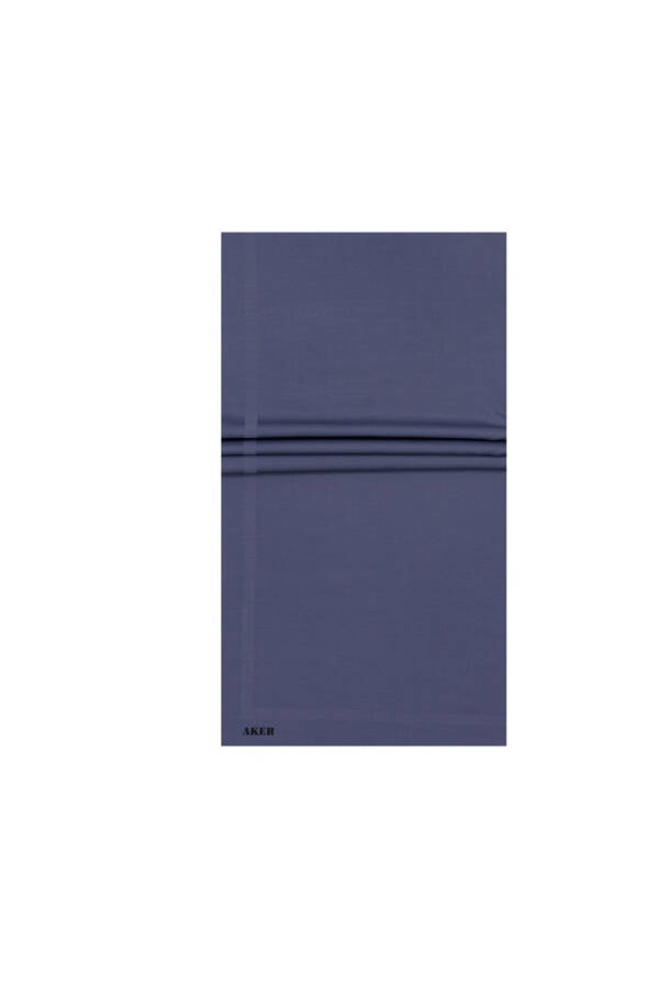 Mavi 70X190 Düz Koton Şal - 1