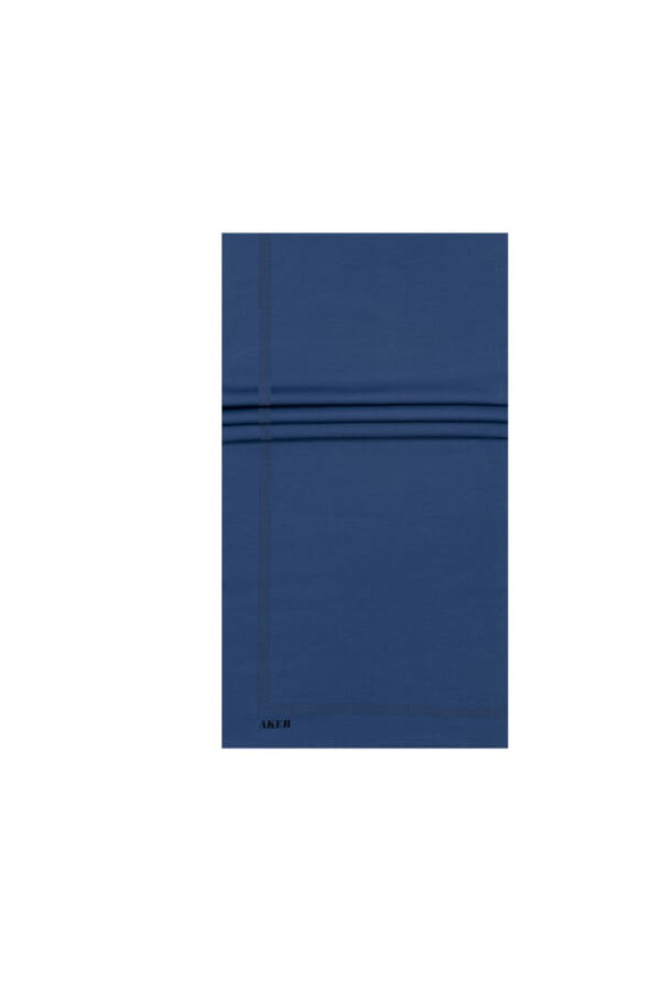 Mavi 70X190 Düz Koton Şal - 1