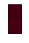 Bordo Polyester Dikdörtgen Monogram Desenli Şal 