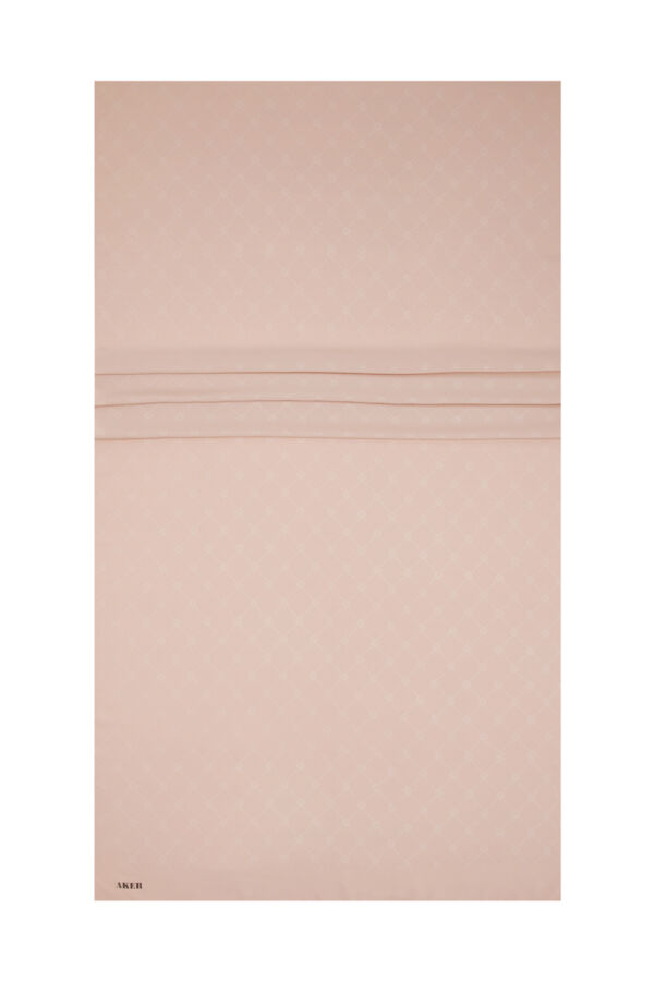 Bej 70X190 Monogram Şal - 1