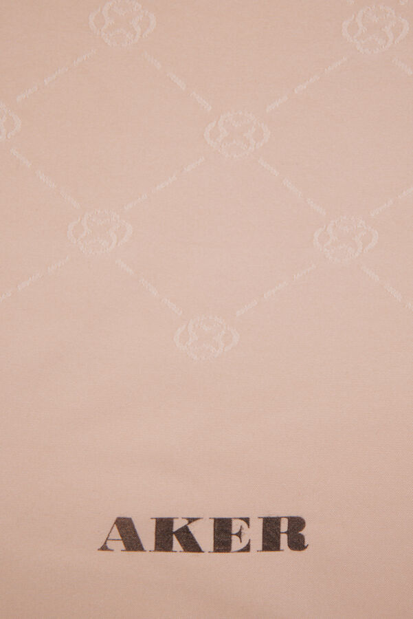 Bej 70X190 Monogram Şal - Aker (1)