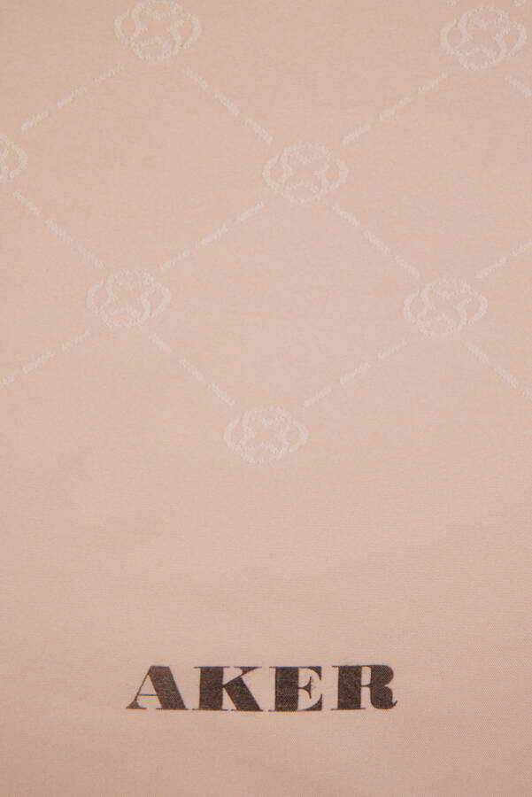 Bej 70X190 Aker Monogram Şal - 2