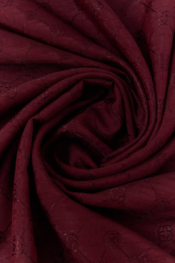 Bordo 70X190 CM Koza Şal - 2