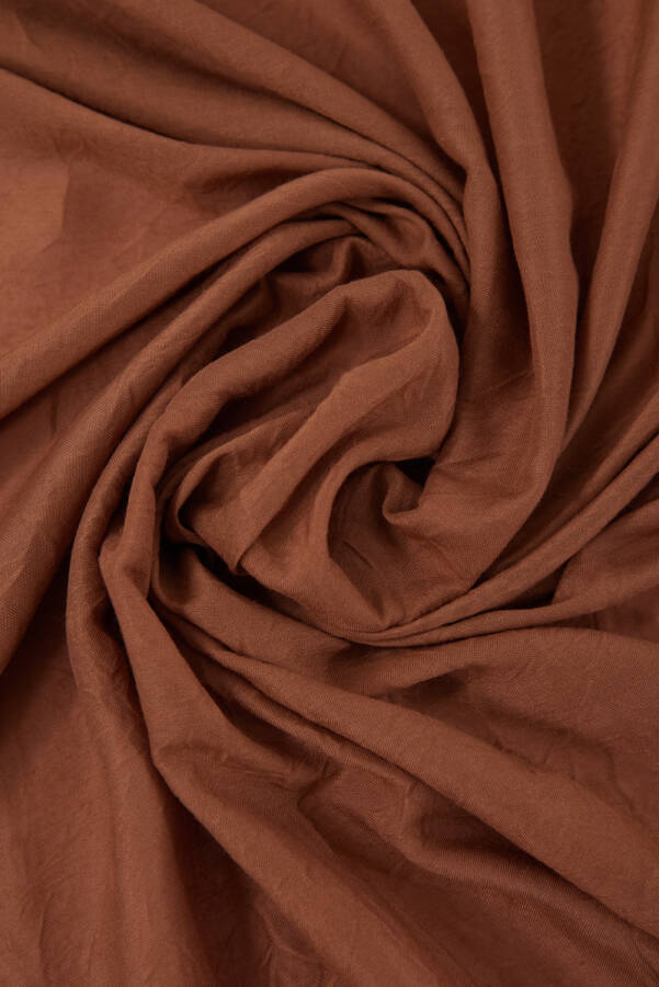 Kahverengi 70X190 Kraş Şal - 4