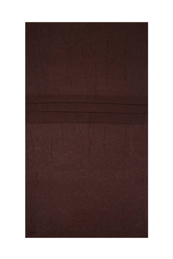 Kahverengi 70X190 Kraş Şal - 1