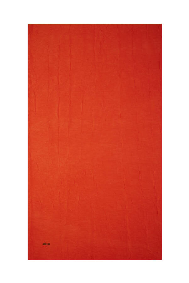 Turuncu 70X190 Kraş Şal - 4