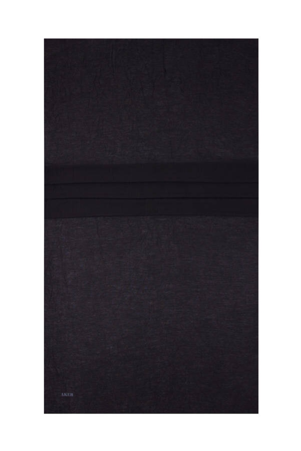 Siyah 70X190 Kraş Şal - 1