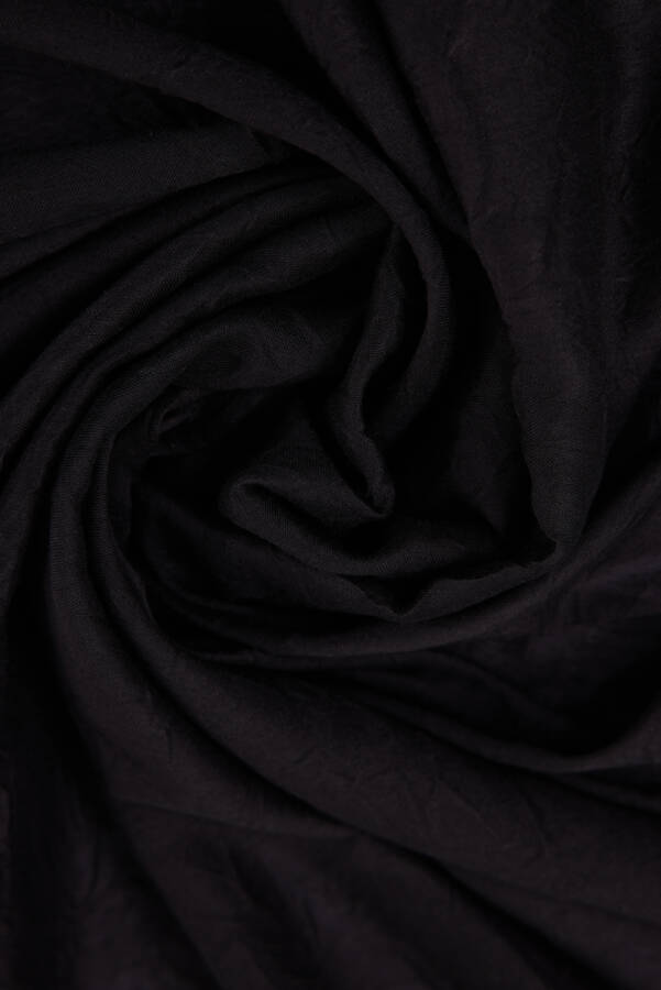 Siyah 70X190 Kraş Şal - 4