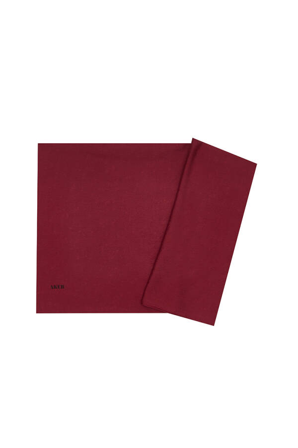 Bordo 70X190 Viskon Şal - 1