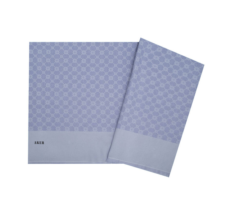 Lila 75X190 CM 1090100 ELEGANCE MONOGRAM ŞAL - Aker