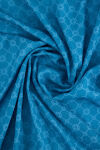 Petrol Mavisi 75X190 CM Elegance Monogram Şal - 2