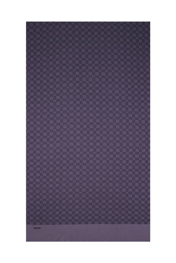Mor 75X190 CM 1090100 ELEGANCE MONOGRAM ŞAL - 3