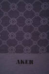 Mor 75X190 CM Elegance Monogram Şal - 2