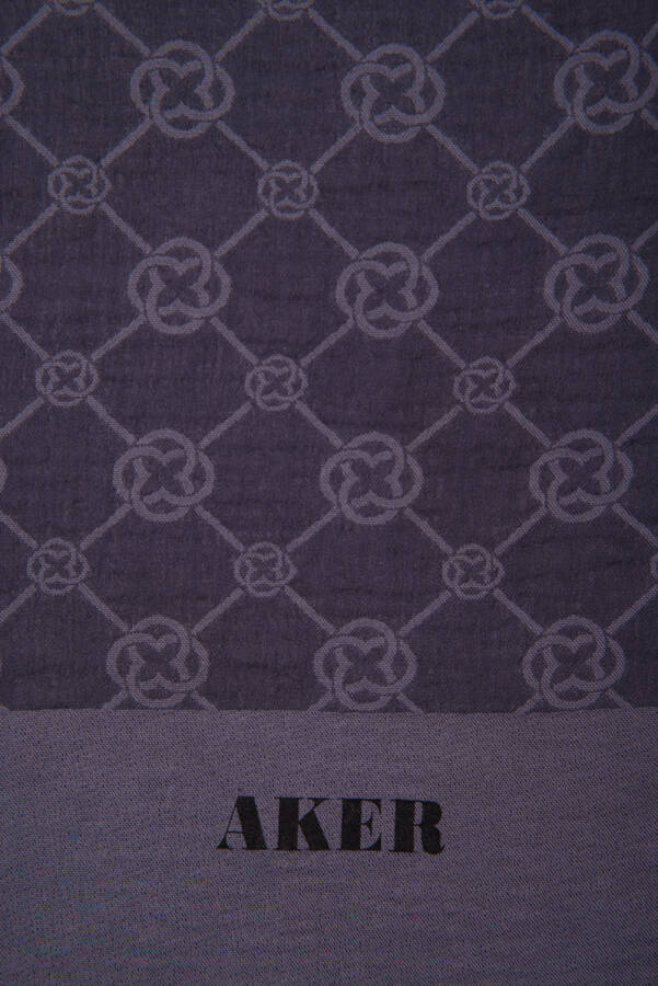 Renkli 75X190 CM 1090100 ELEGANCE MONOGRAM ŞAL - 2