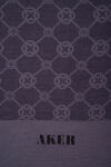 Mor 75X190 CM Elegance Monogram Şal - 2