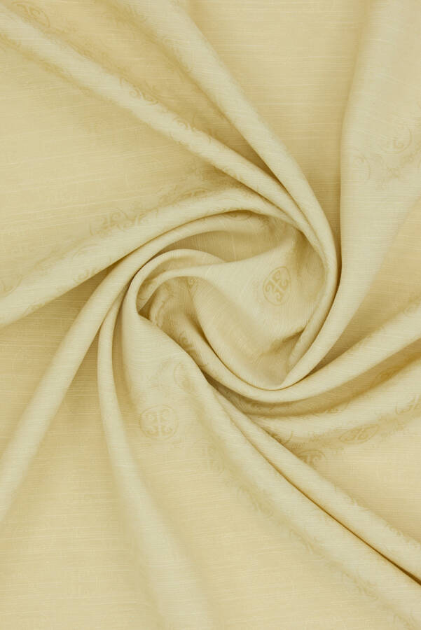 Renkli 75X190 CM K.Pierre Cardin Logolu İpek Koton Jakar Etol - 2