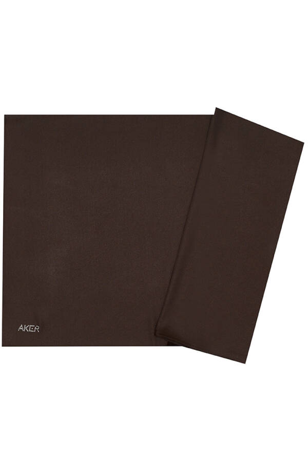 Kahverengi 75X190 CM Kristal Şal - 1