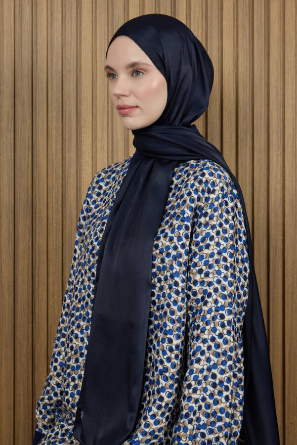 Lacivert 75X190 CM Kristal Şal - 1