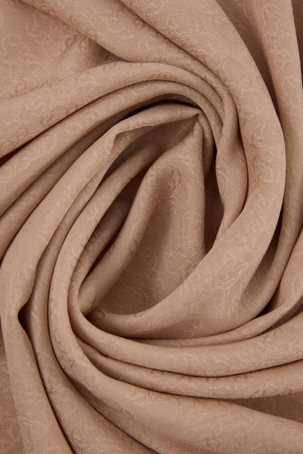 Kahverengi 75X190 CM Monogram Jakar Şal - 3