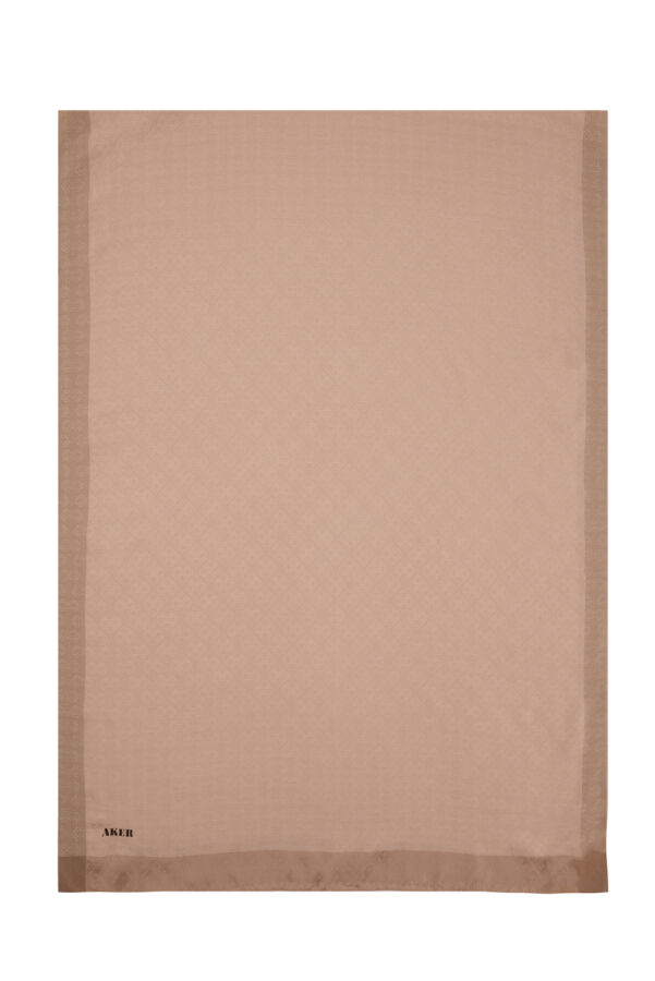 Kahverengi 75X190 CM Monogram Jakar Şal - 1