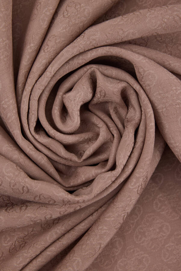 Kahverengi 75X190 CM Monogram Jakar Şal - 3