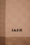 Kahverengi 75X190 CM Monogram Jakar Şal - 2