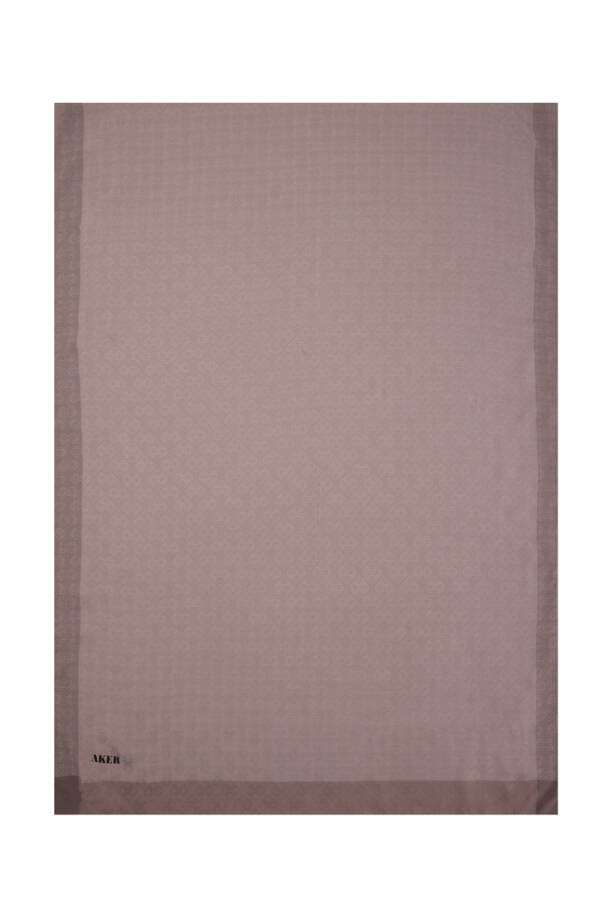 Gri 75X190 CM Monogram Jakar Şal - 1