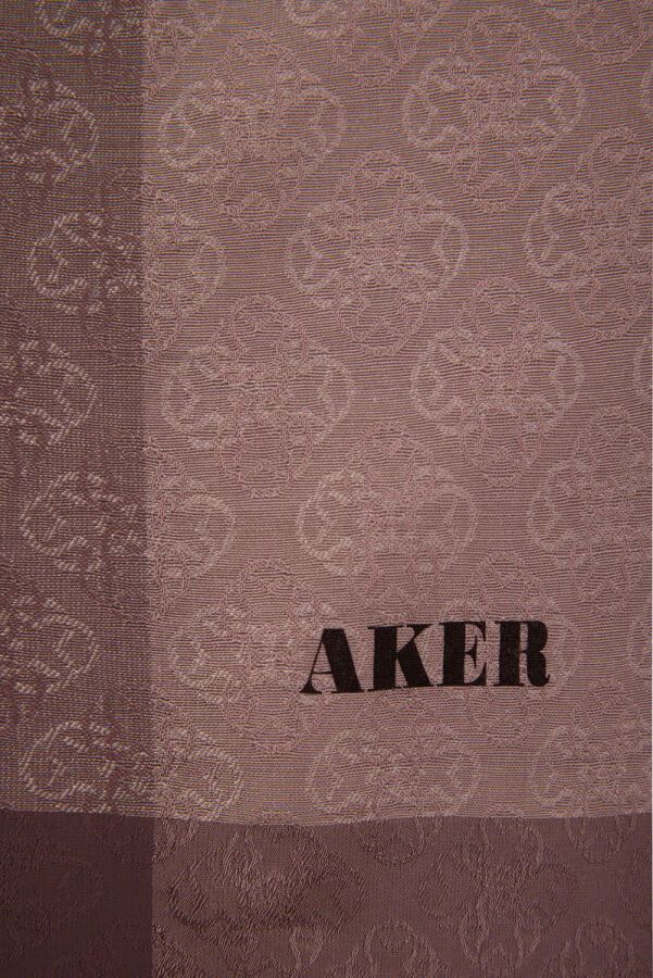 Vizon 75X190 CM Monogram Jakar Şal - Aker (1)