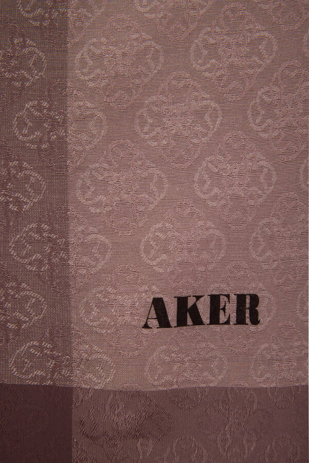 Renkli 75X190 CM Monogram Jakar Şal - 2