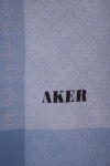 Mavi 75X190 CM Monogram Jakar Şal - 2