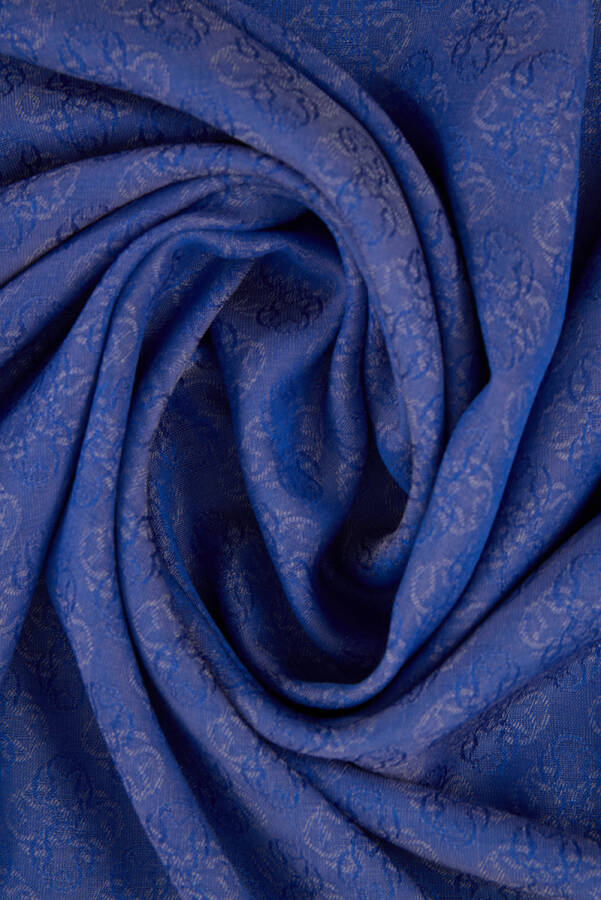 Lacivert 75X190 CM Monogram Jakar Şal - 3