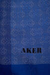 Mavi 75X190 CM Monogram Jakar Şal - 2