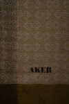 Haki 75X190 CM Monogram Jakar Şal - 2