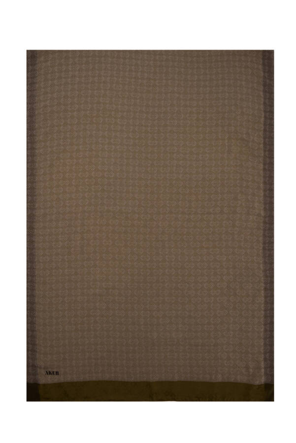 Haki 75X190 CM Monogram Jakar Şal - 1