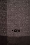 Gri 75X190 CM Monogram Jakar Şal - 2