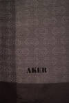 Antrasit 75X190 CM Monogram Jakar Şal - 2