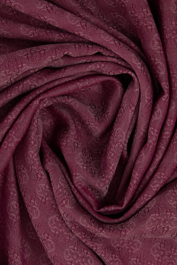 Gül Kurusu 75X190 CM Monogram Jakar Şal - 3