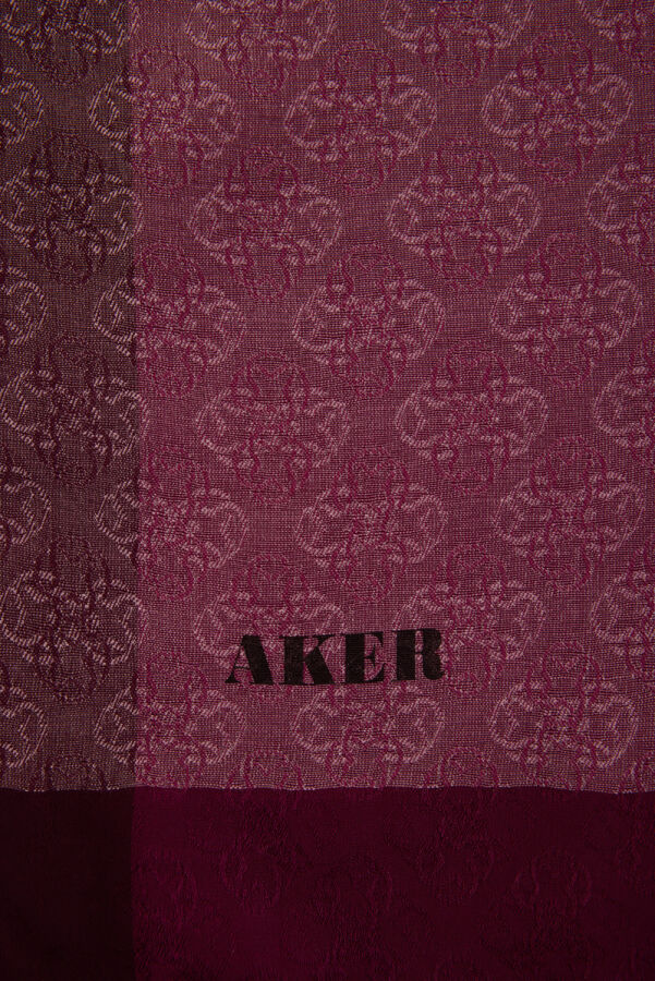 Gül Kurusu 75X190 CM Monogram Jakar Şal - 2