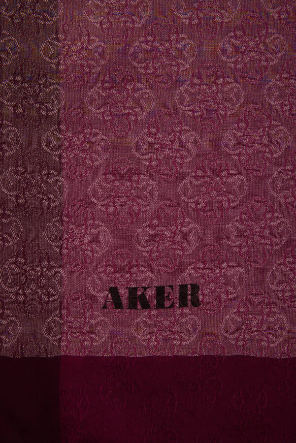 Gül Kurusu 75X190 CM Monogram Jakar Şal - 2