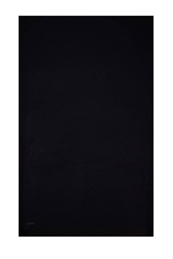 Siyah 75X190 CM Monogram Jakar Şal - 1