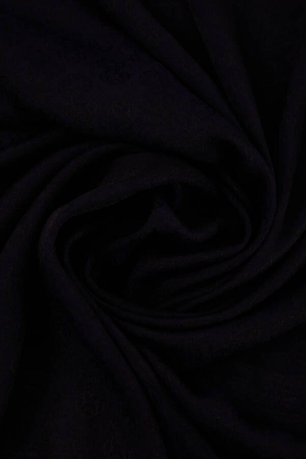 Lacivert 75X190 CM Monogram Jakar Şal - 3