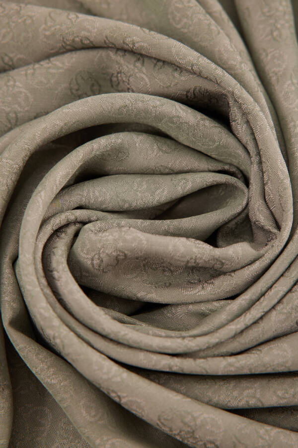 Kahverengi 75X190 CM Monogram Jakar Şal - 2