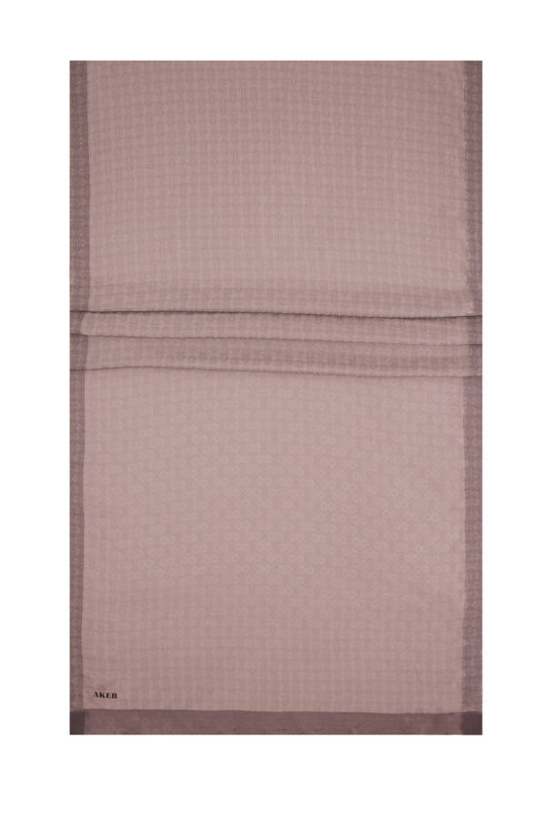 Gri 75X190 CM Monogram Jakar Şal - 2