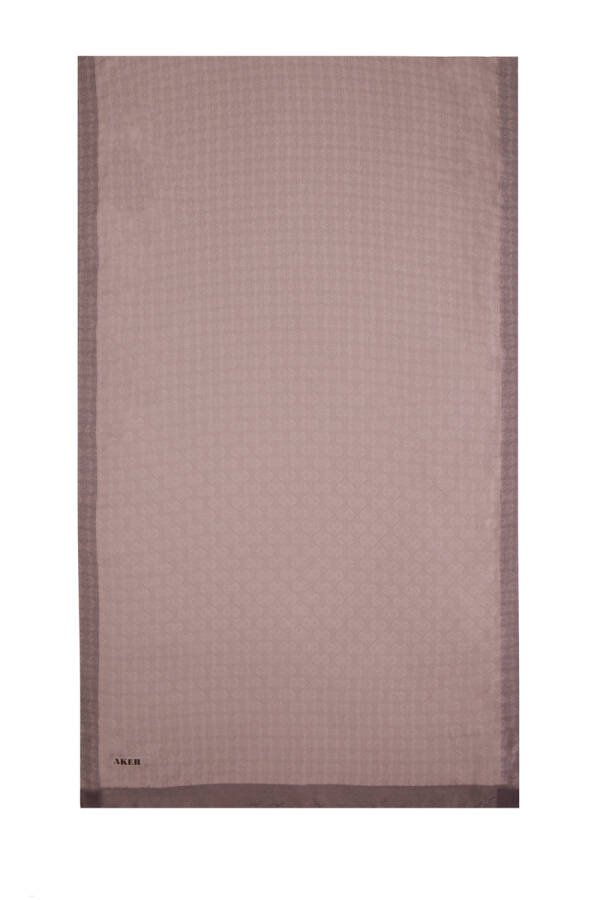 Gri 75X190 CM Monogram Jakar Şal - 4