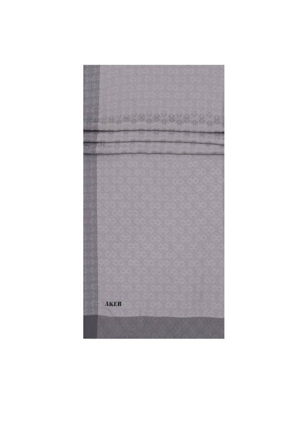 Vizon 75X190 CM Monogram Jakar Şal - 1