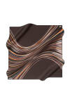 Geometrik Desenli 90X90 Aker İpek Krep Saten Eşarp 